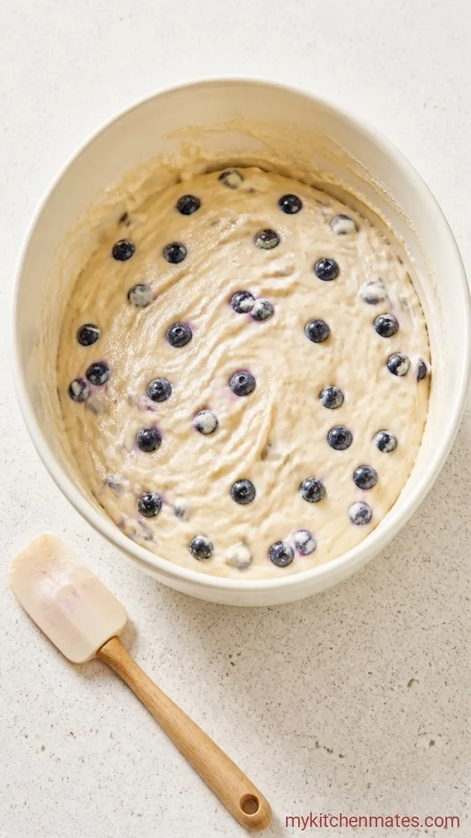 Blueberry Butter Swim Biscuits Step 3: Fold in the Blueberries