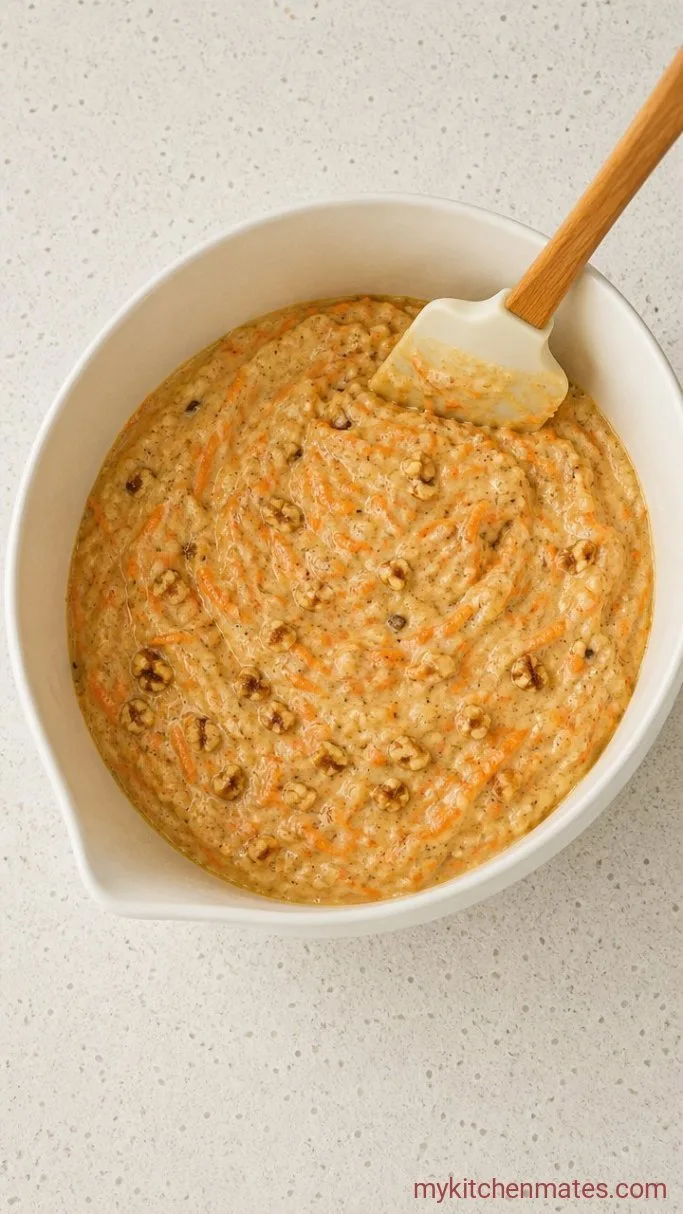 Moist Carrot Cake Muffins (One Bowl, 30 Minutes) Step 3: Fold In the Carrots and Nuts