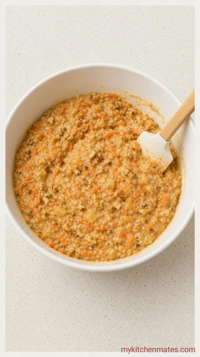 Step 3: Fold in the Carrots and Pineapple
