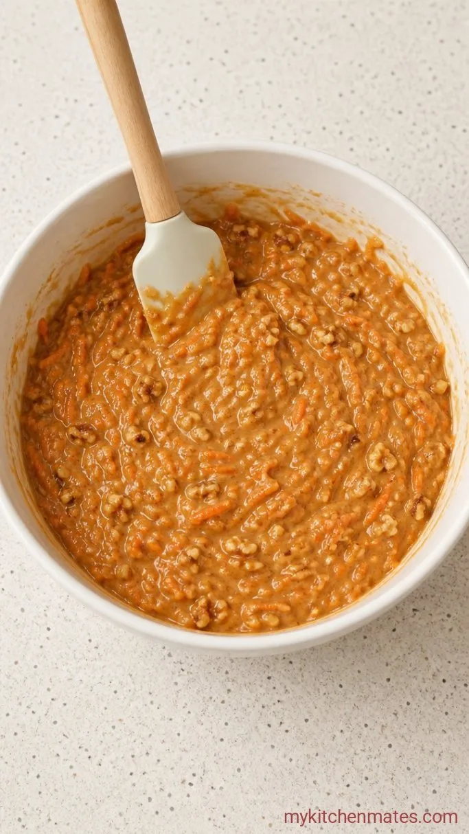 Step 3: Fold in the Carrots and Walnuts