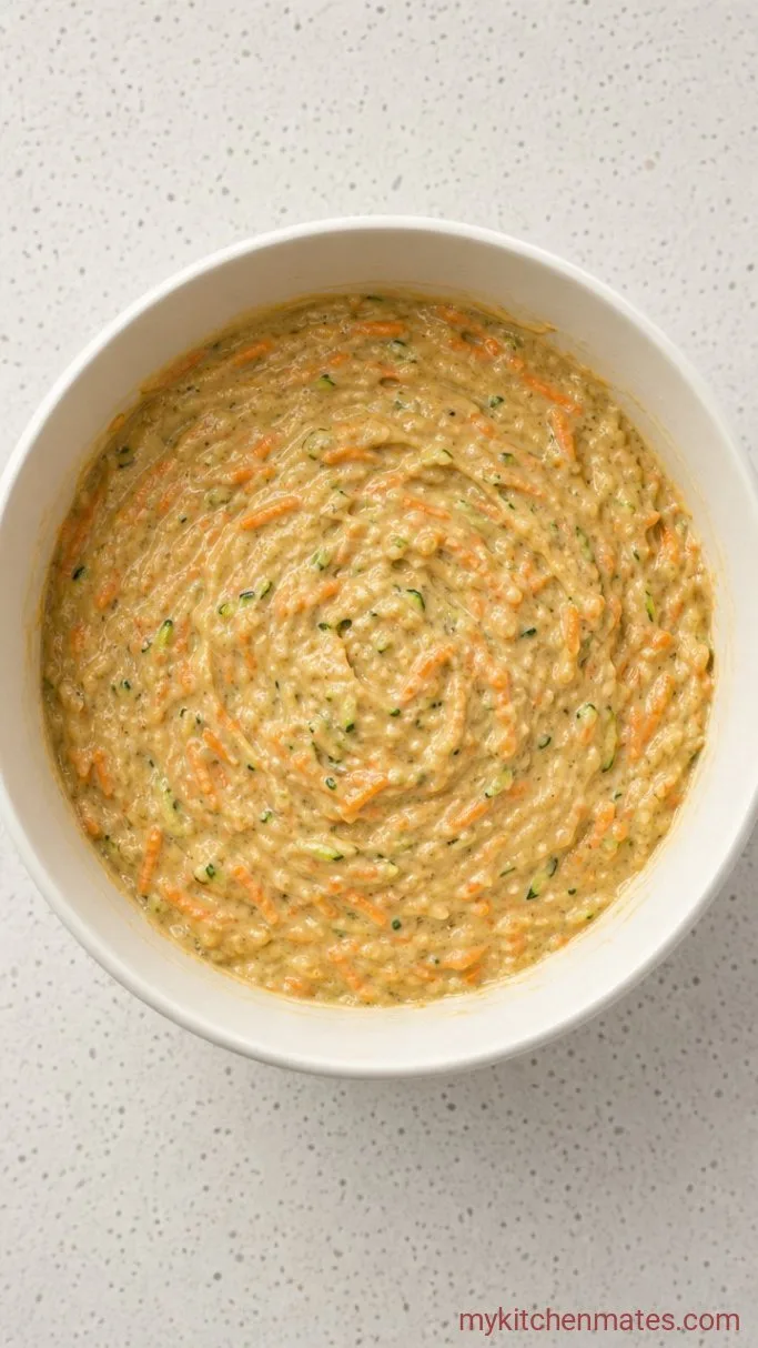 One-Bowl Carrot Zucchini Muffins with Cinnamon Step 3: Fold in the Carrots and Zucchini