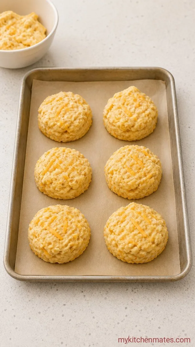 Fluffy Cottage Cheese Breakfast Biscuits (High Protein) Step 3: Fold in the Cheese and Shape the Biscuits