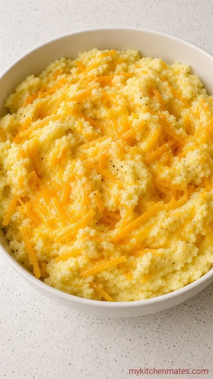 Make-Ahead Mashed Potato Casserole Step 3: Fold in the Cheese