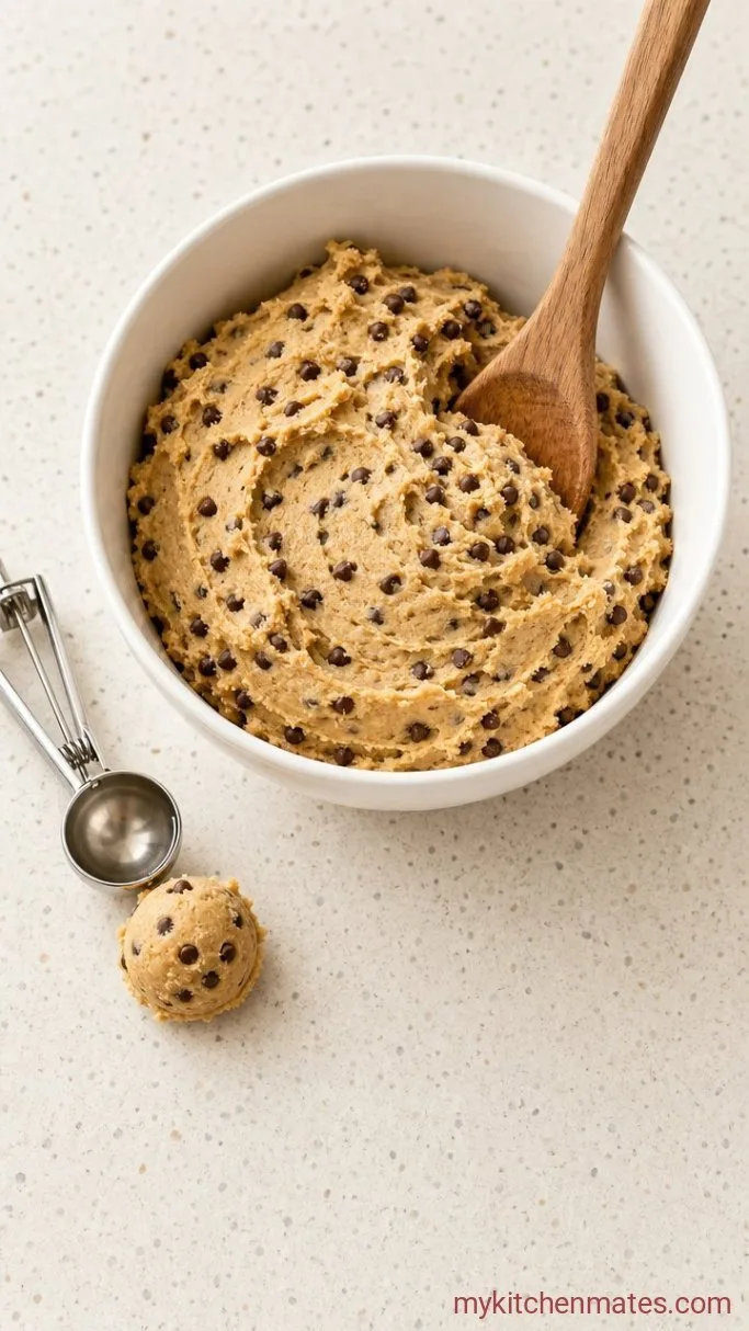 5-Minute Edible Gluten-Free Cookie Dough Step 3: Fold in the Chips and Scoop