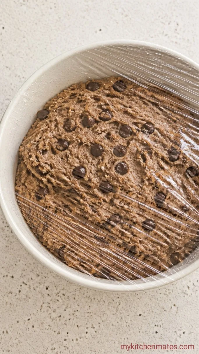 Soft and Fudgy Peppermint Brownie Cookies Step 3: Fold in the Chocolate and Chill
