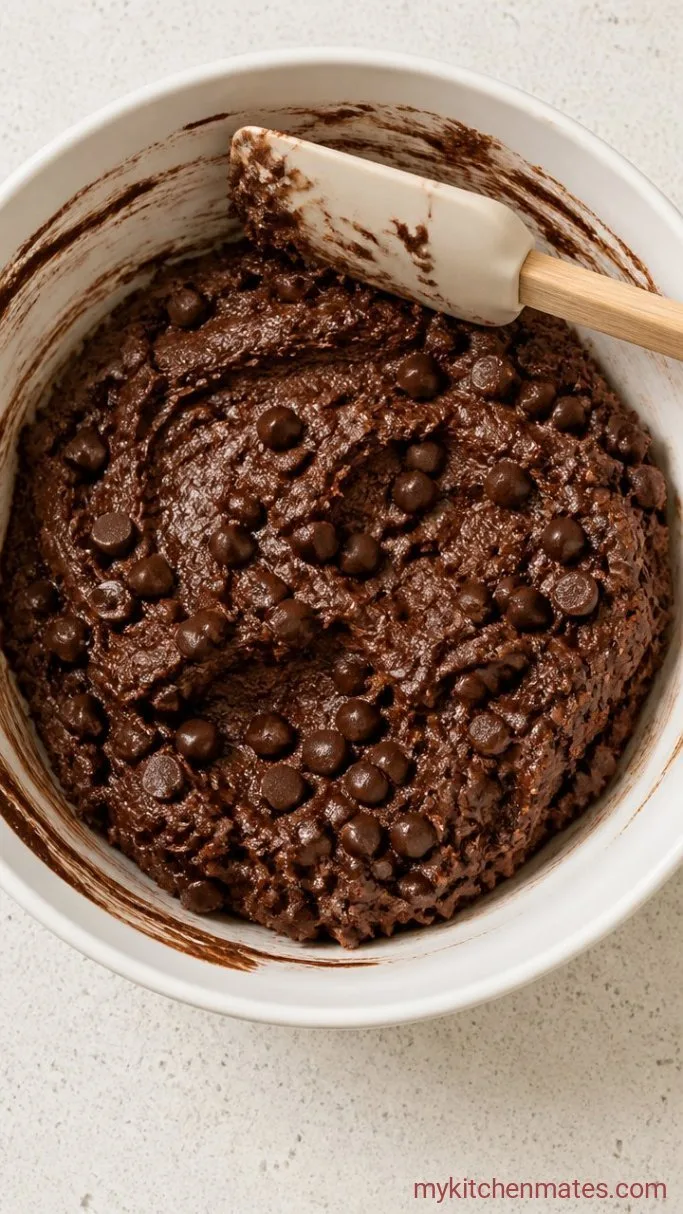 Salted Brownie Cookies: Rich, Fudgy, and Crackly Step 3: Fold in the Chocolate