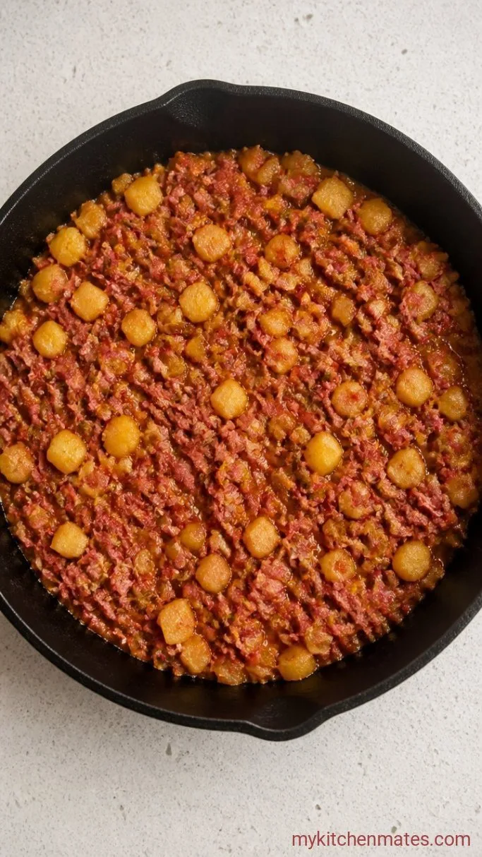 Step 3: Fold In the Corned Beef