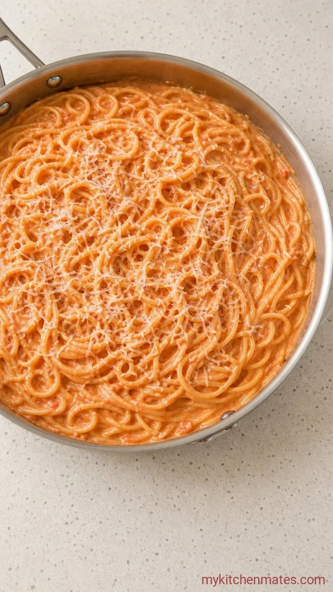 One-Pot Creamy Tomato Pasta Ready in 20 Minutes Step 3: Fold in the Cream and Cheese