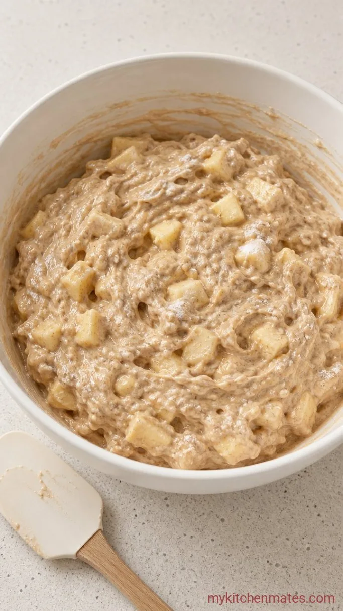 Step 3: Fold in the Dry Ingredients and Apples