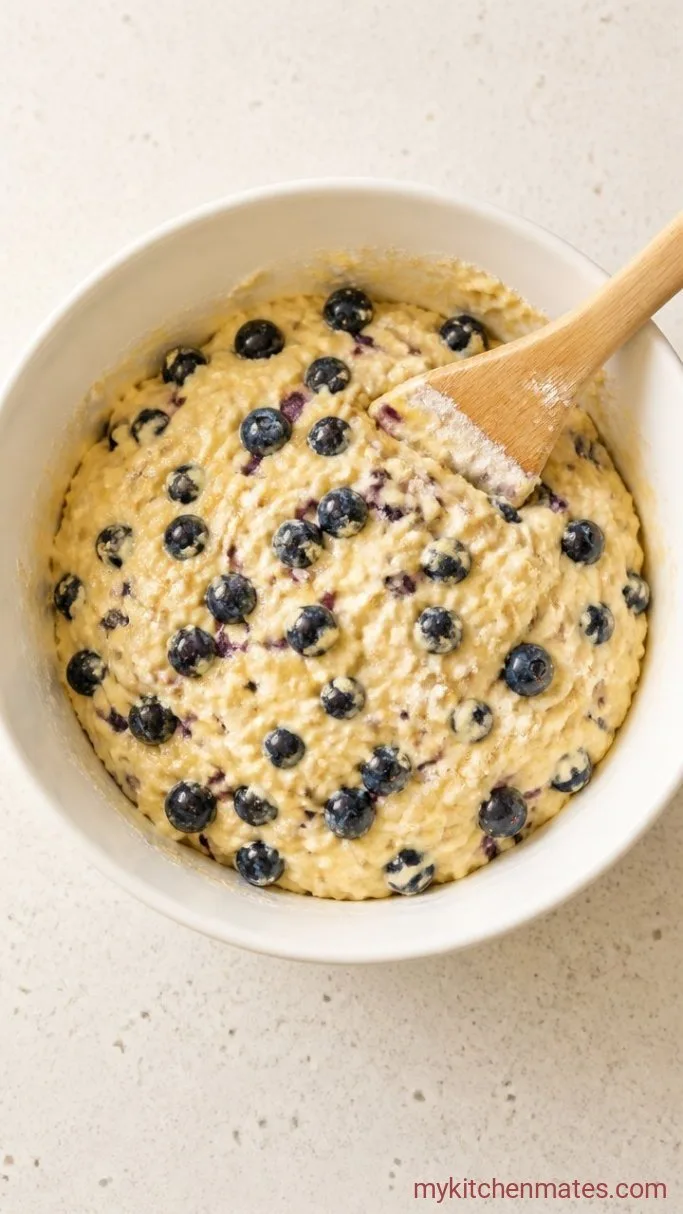Step 3: Fold in the Dry Ingredients and Berries