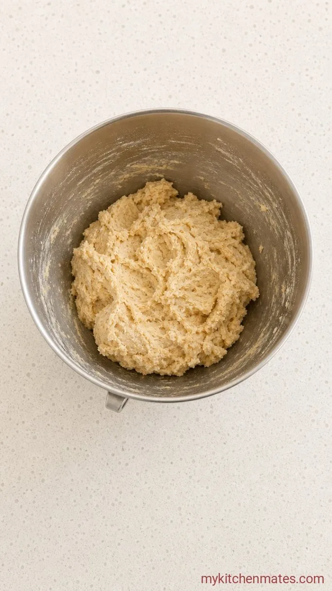 Soft Almond Sugar Cookies with Crackly Tops Step 3: Fold in the Dry Ingredients