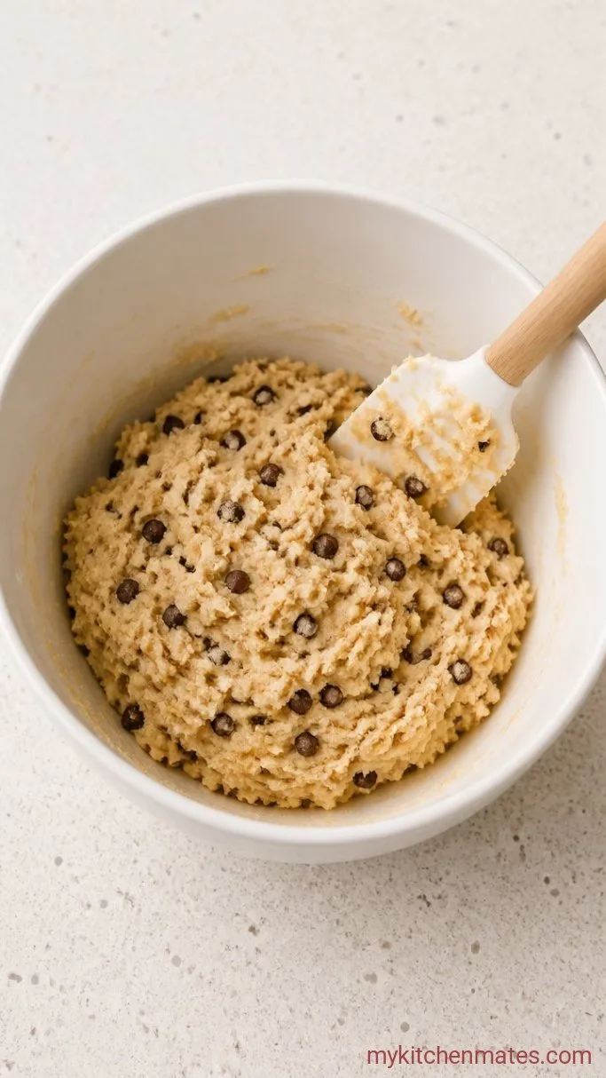 4-Ingredient Banana Cookie Dough Step 3: Fold in the Dry Ingredients