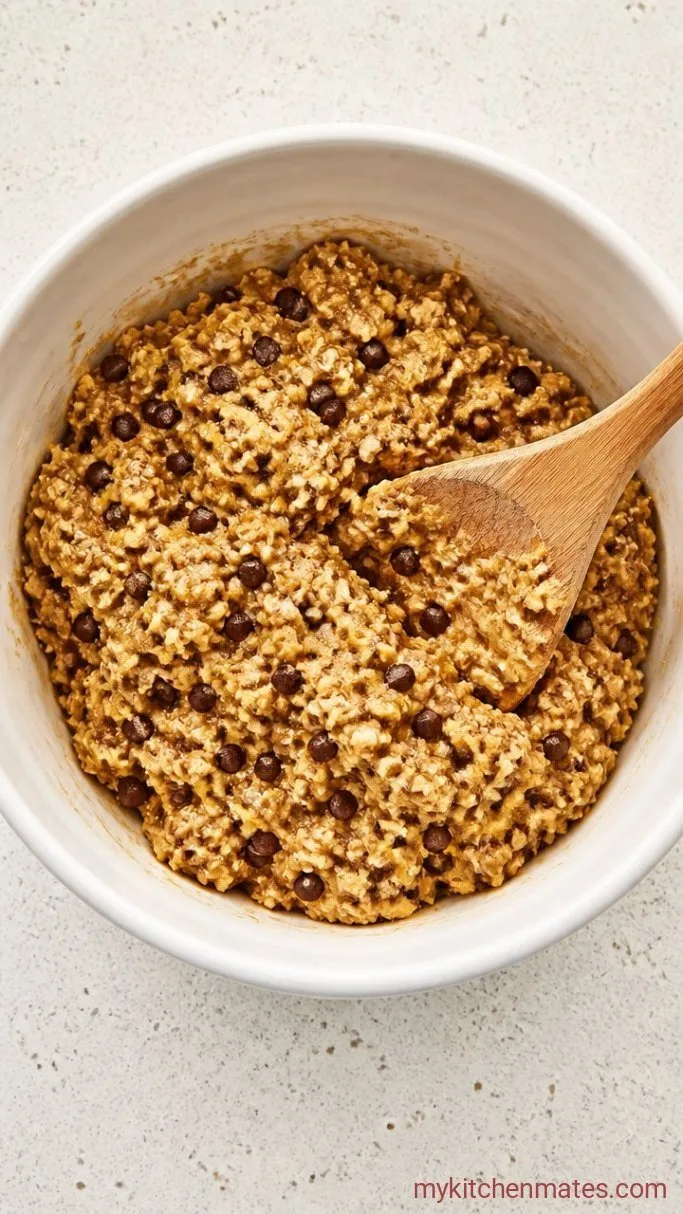 Step 3: Fold in the Oats and Chocolate Chips