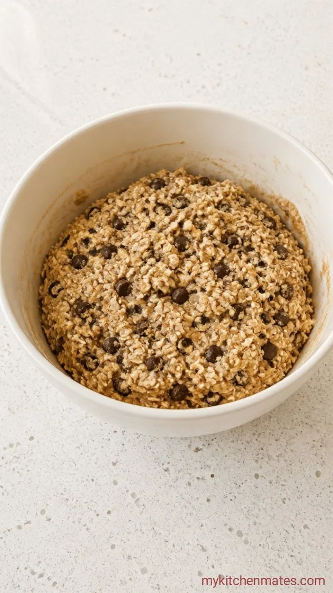 Step 3: Fold in the Oats and Chocolate
