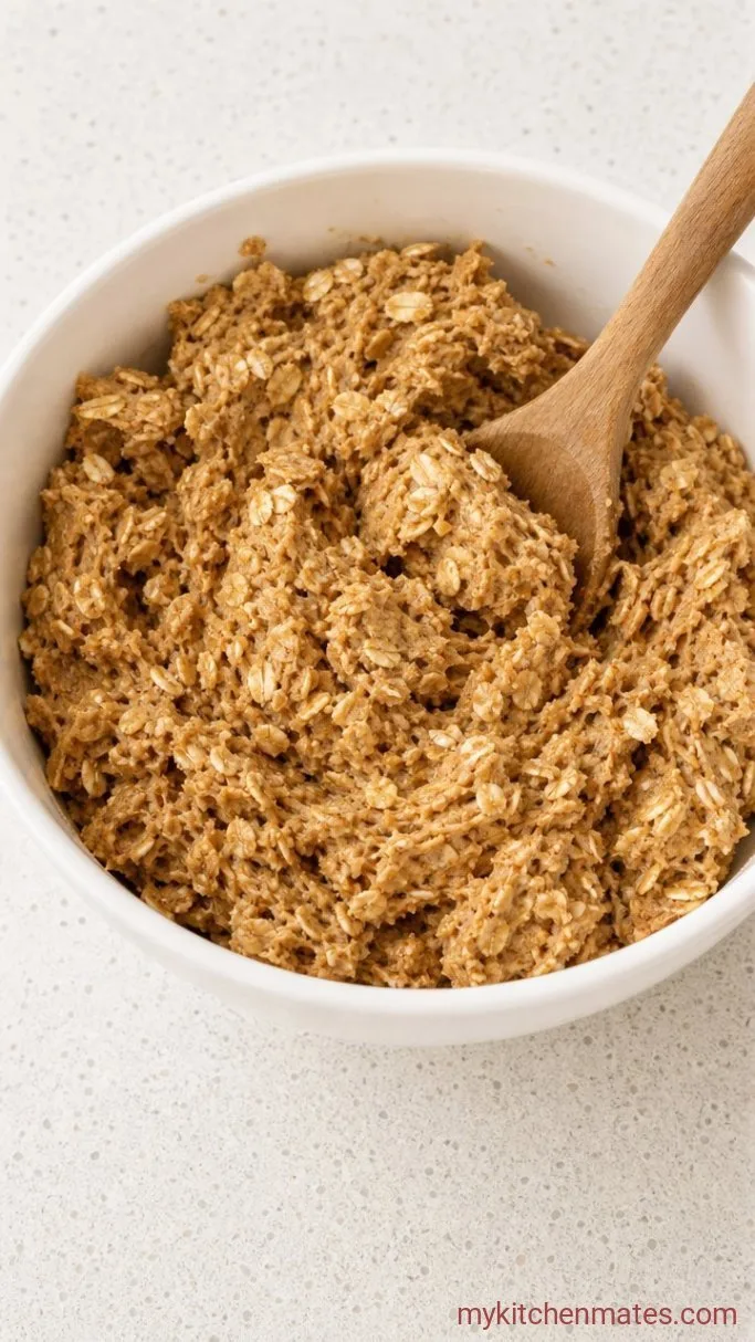 Chewy Brown Butter Oatmeal Cookies Step 3: Fold in the Oats and Dry Mix