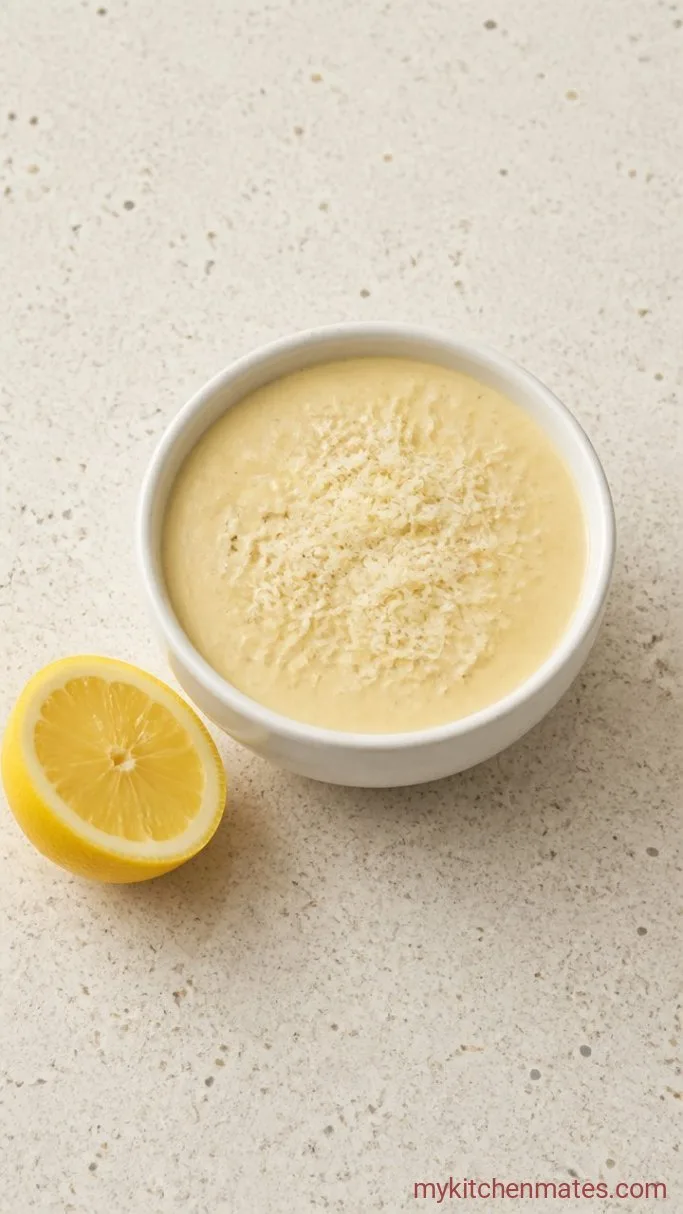 Homemade Caesar Salad Dressing Step 3: Fold in the Parmesan and Serve
