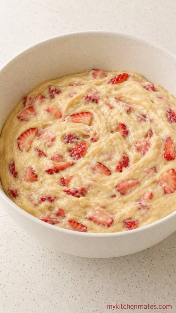Step 3: Fold in the Strawberries
