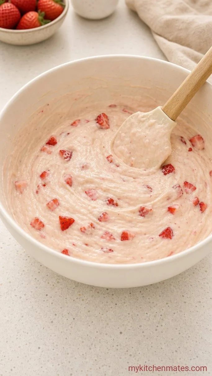 Step 3: Fold in the Strawberries