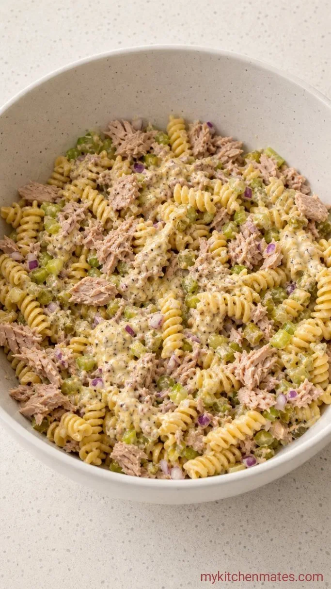 Step 3: Fold in the Tuna and Veggies