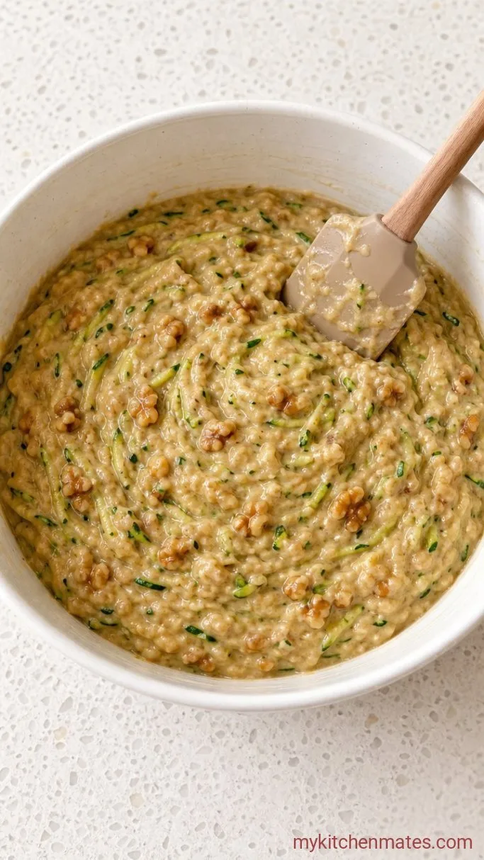 Step 3: Fold in the Zucchini and Nuts