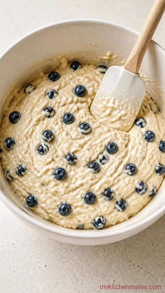 Step 3: Fold the Batter and Blueberries Together