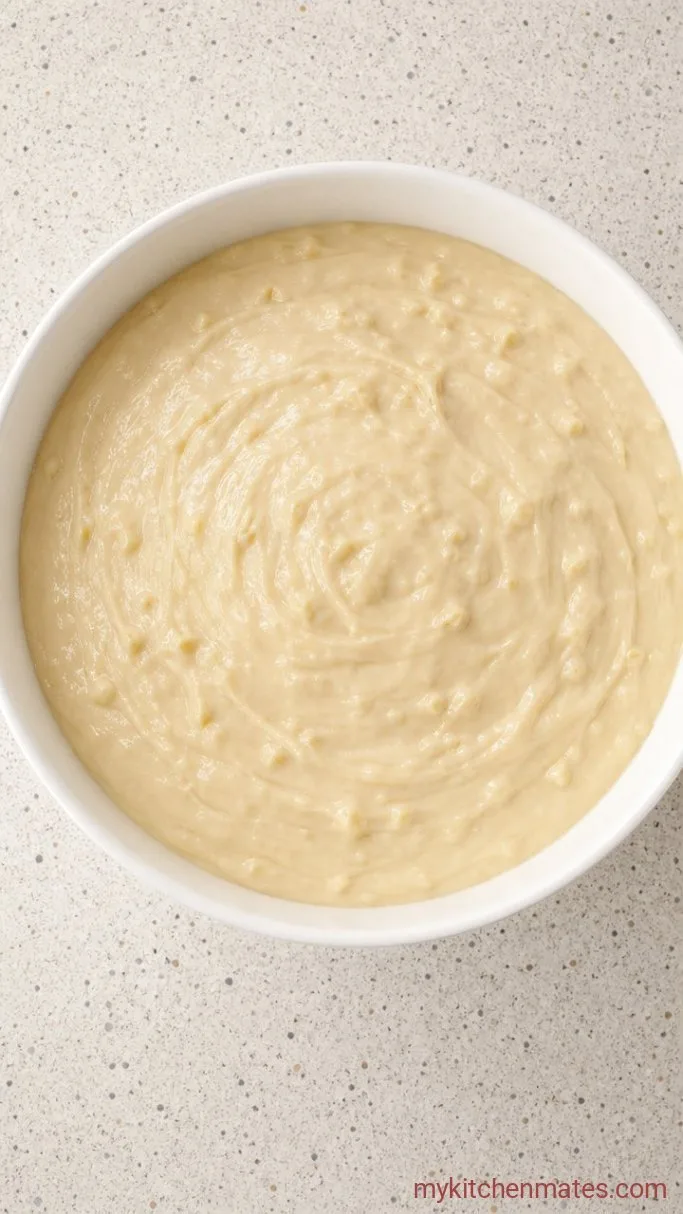 White Chocolate Raspberry Layer Cake Step 3: Fold the Batter Together