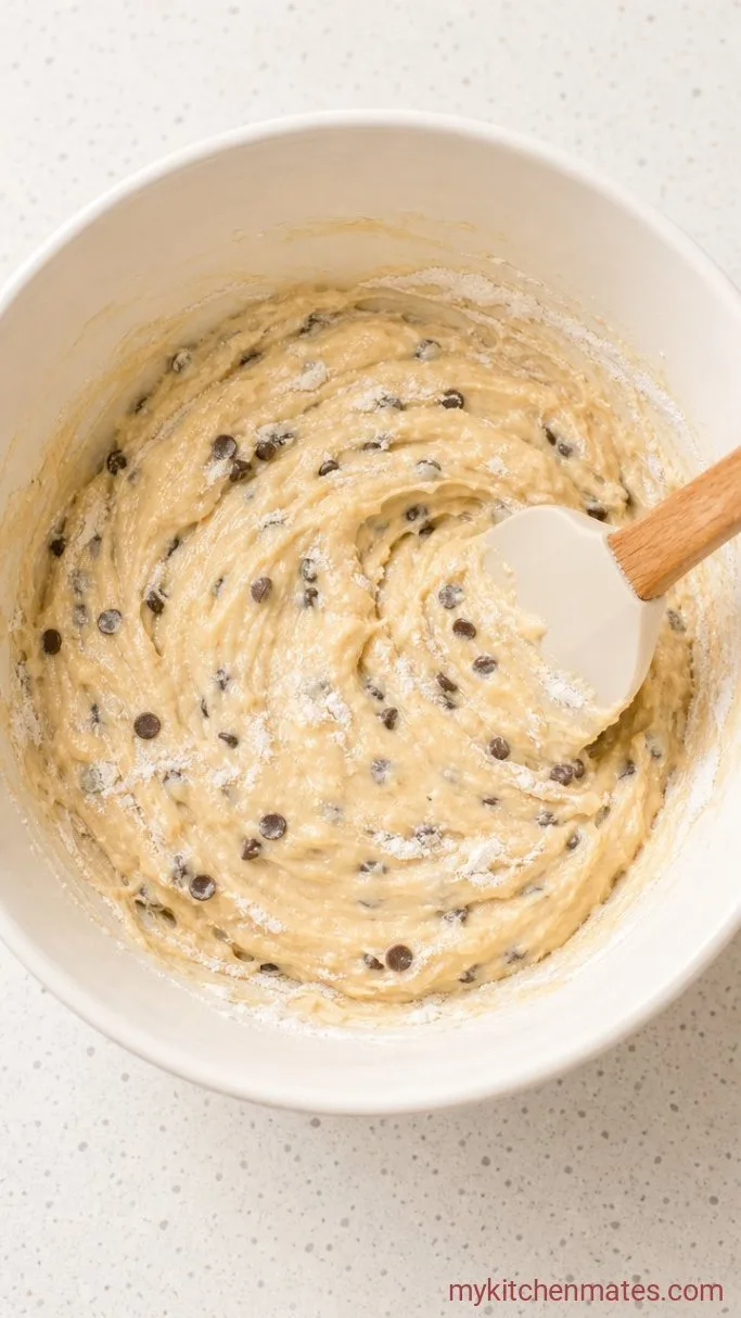 Mini Pancake Muffins (No Flipping, No Mess) Step 3: Fold the Batter Together