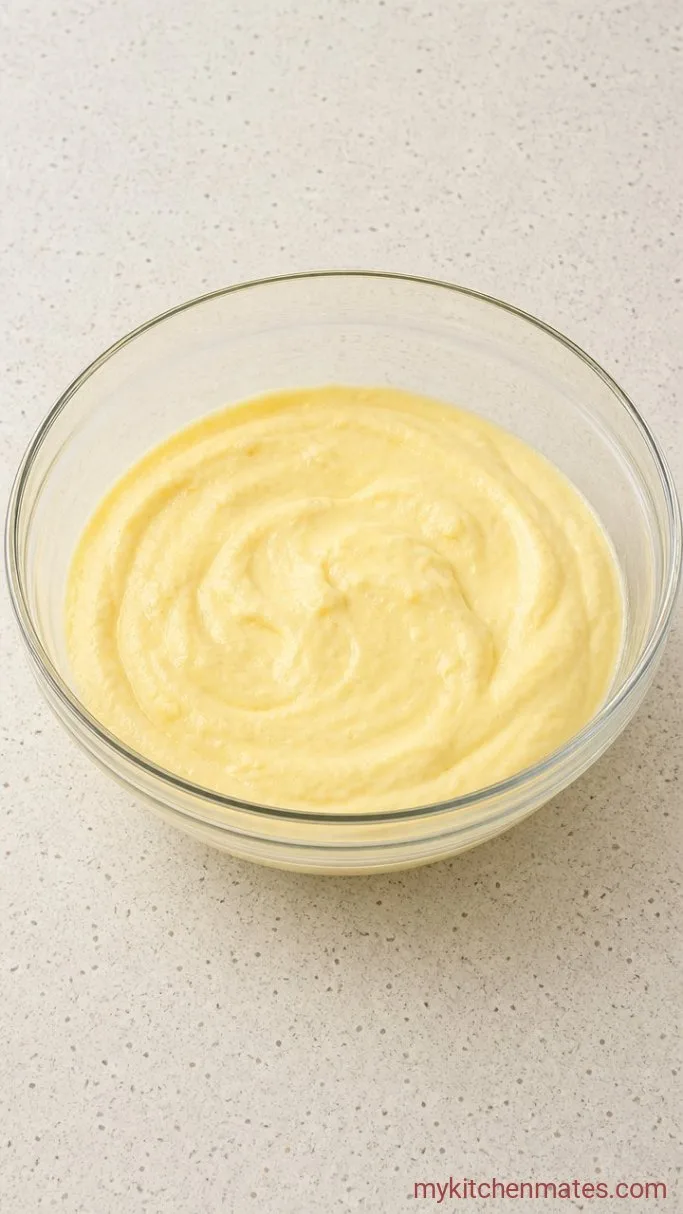 Fluffy Lemon Sponge Cake with Tangy Lemon Glaze Step 3: Fold the Batter Together