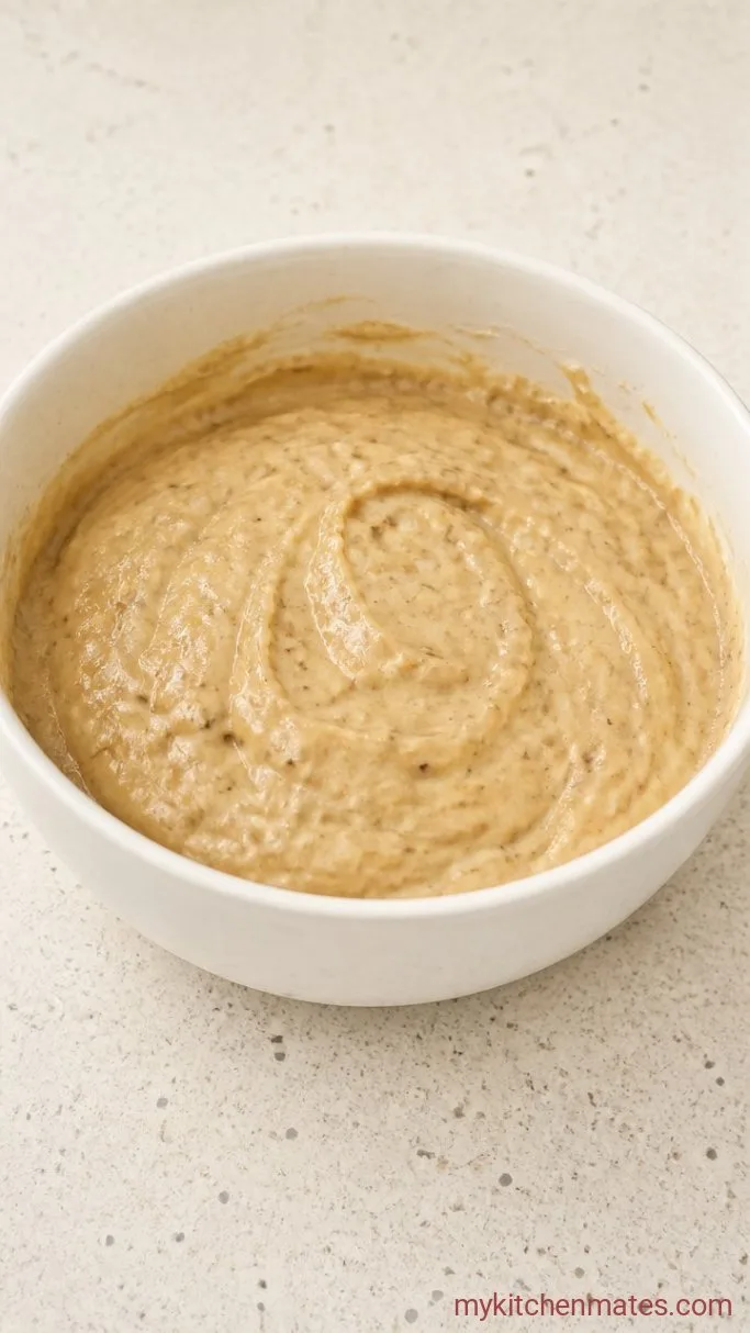 One-Bowl Banana Bread Bundt Cake Step 3: Fold the Batter Together