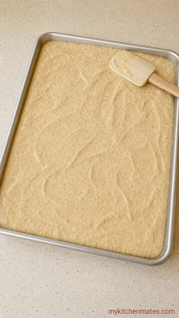 Fluffy High-Protein Sheet Pan Pancakes Step 3: Fold the Batter Together