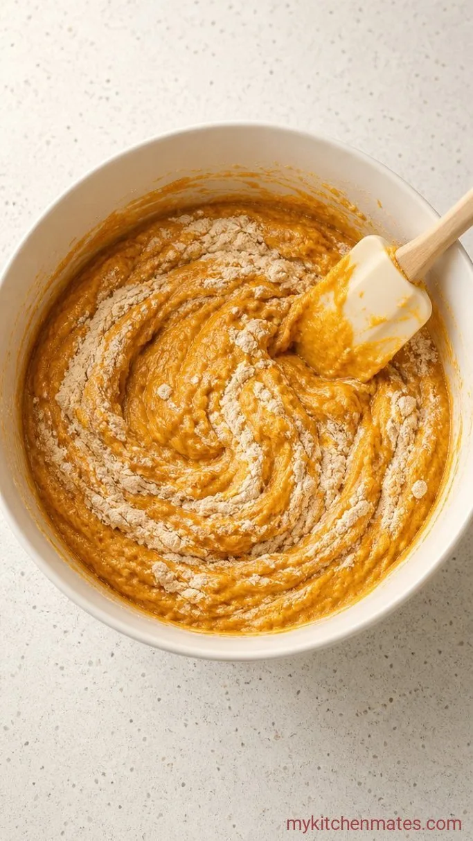 Gluten Free Pumpkin Muffins That Aren't Gritty Step 3: Fold the Batter Together