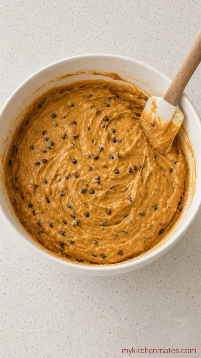 Quick and Moist Mini Pumpkin Bread Loaves Step 3: Fold the Batter Together