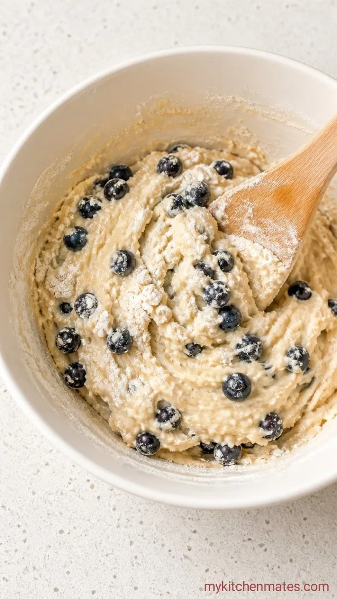 Moist Paleo Blueberry Muffins Step 3: Fold the Batter Together