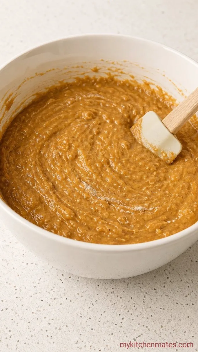 Moist Gluten Free Pumpkin Bread (One Bowl) Step 3: Fold the Batter