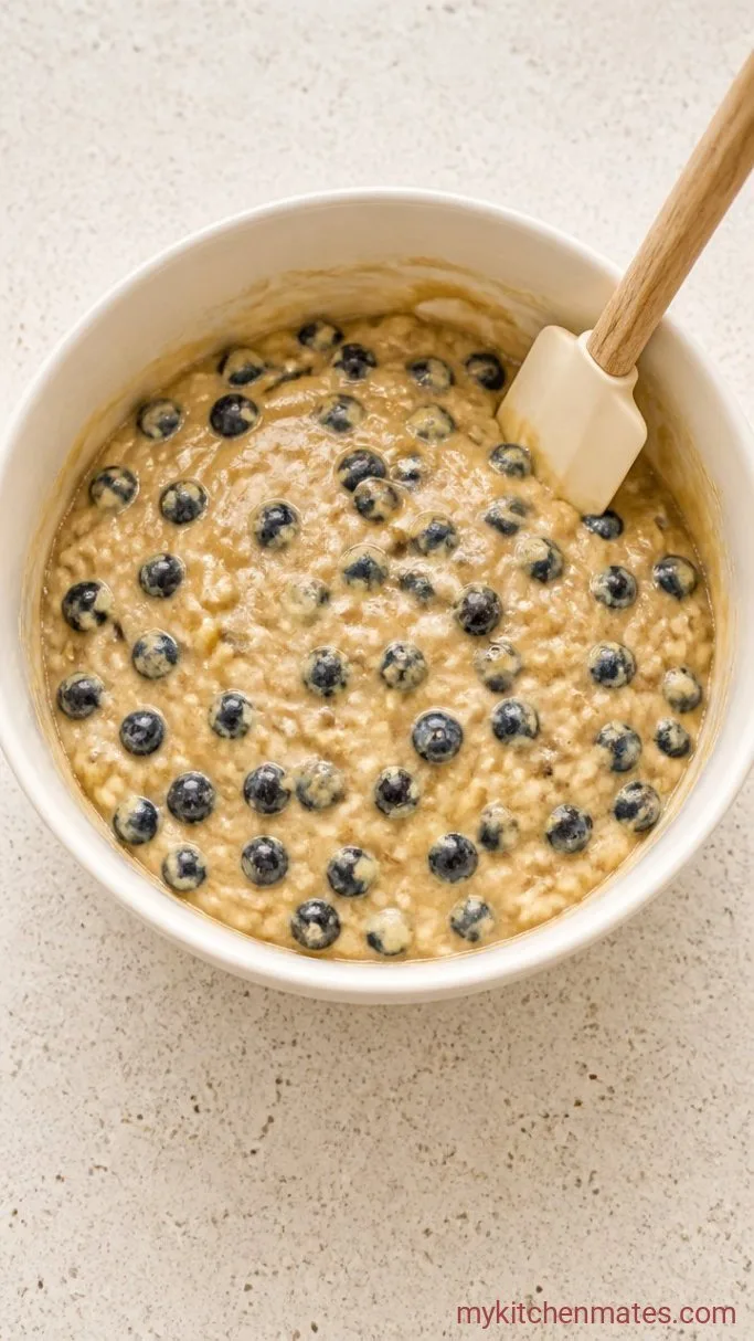 Step 3: Fold the Blueberries into the Batter