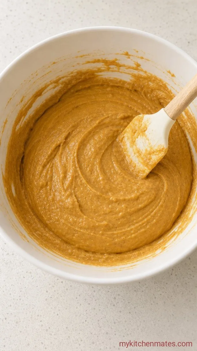 Moist Cottage Cheese Pumpkin Bread Step 3: Fold the Dry Ingredients