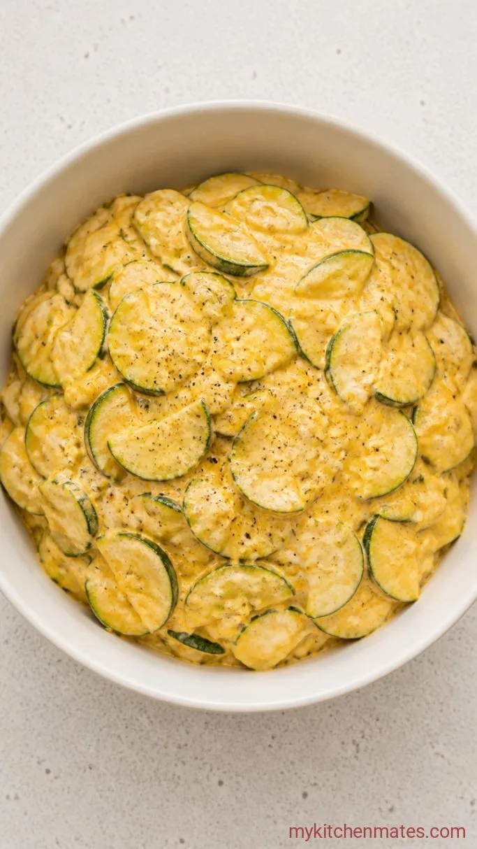 Creamy Summer Squash Casserole (No Watery Mess) Step 3: Fold the Squash into the Sauce