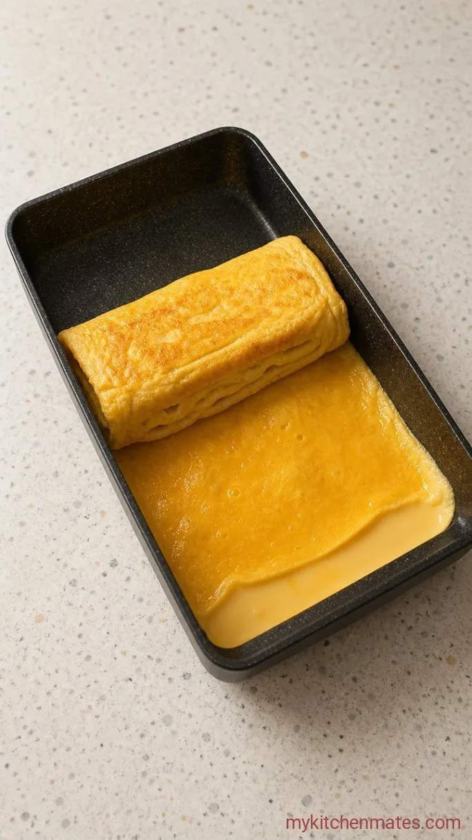 Step 3: Fold the Tamagoyaki