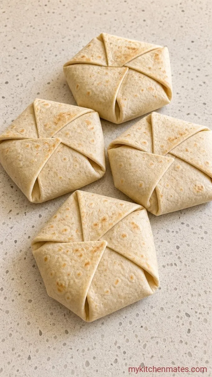 Step 3: Fold the Tortilla Into a Hexagon