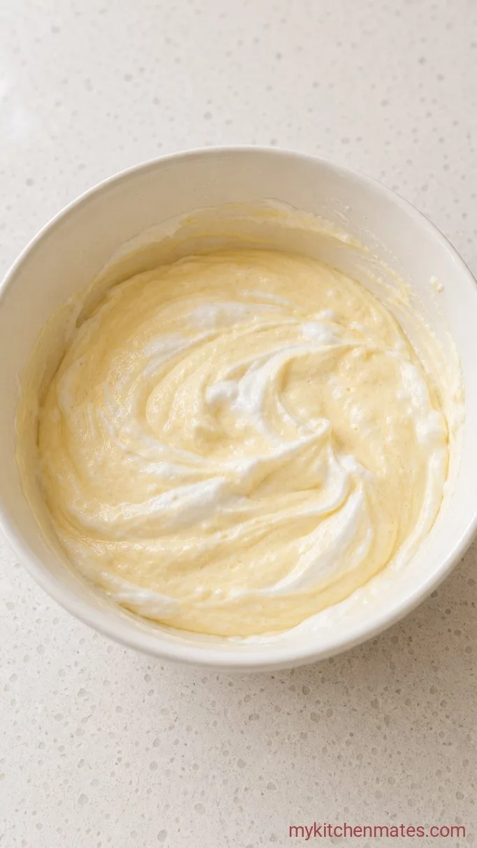Step 3: Fold the Whites into the Batter