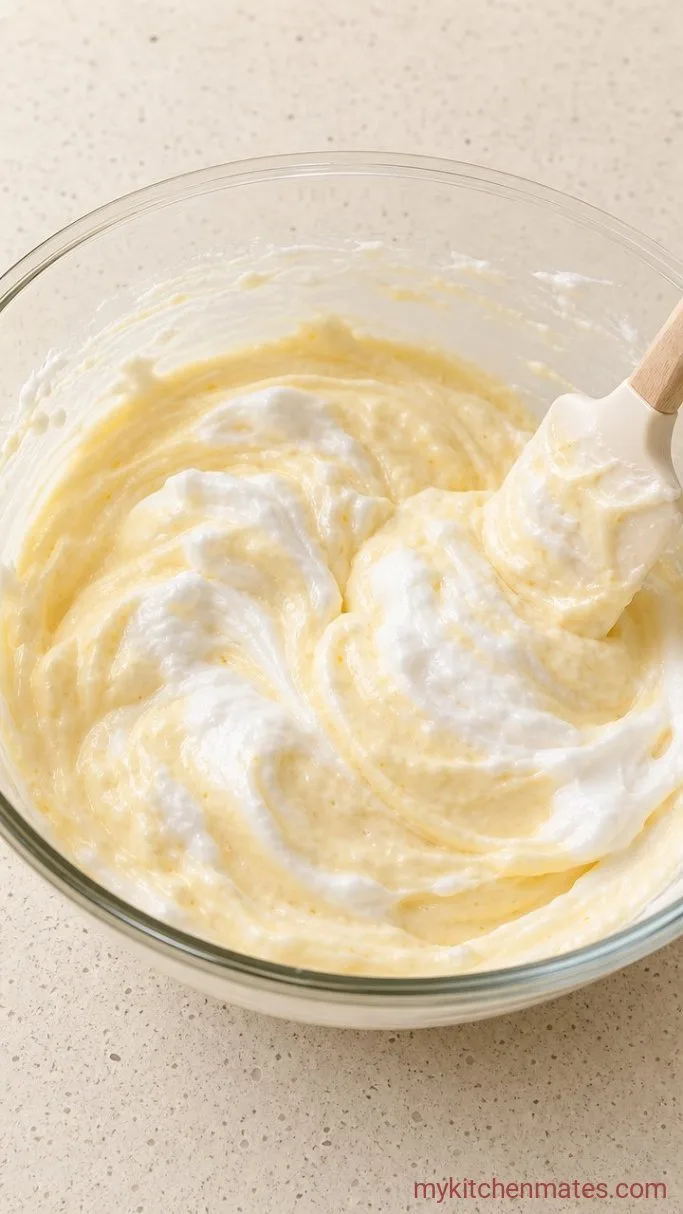 Step 3: Fold the Whites into the Batter