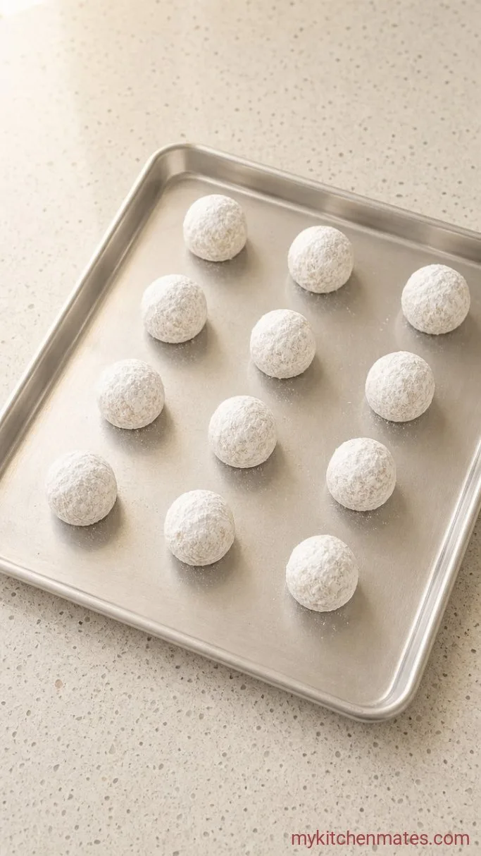 Soft Gingerbread Crinkle Cookies Step 3: Form and Sugar-Coat the Dough