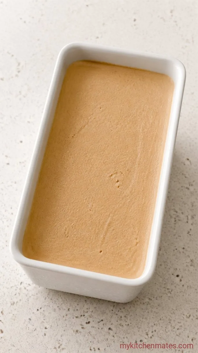 4-Ingredient No-Churn Peanut Butter Ice Cream Step 3: Freeze the Ice Cream Base