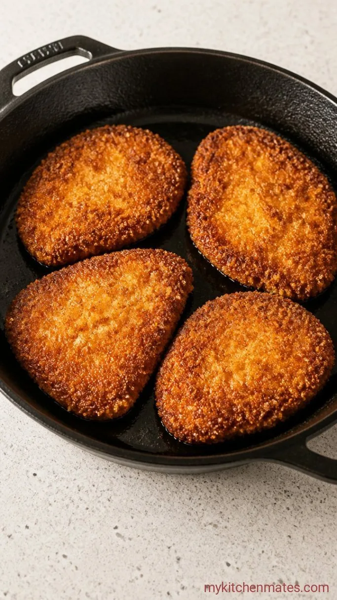Crispy Chicken Cutlet Sandwich in 30 Minutes Step 3: Fry the Chicken