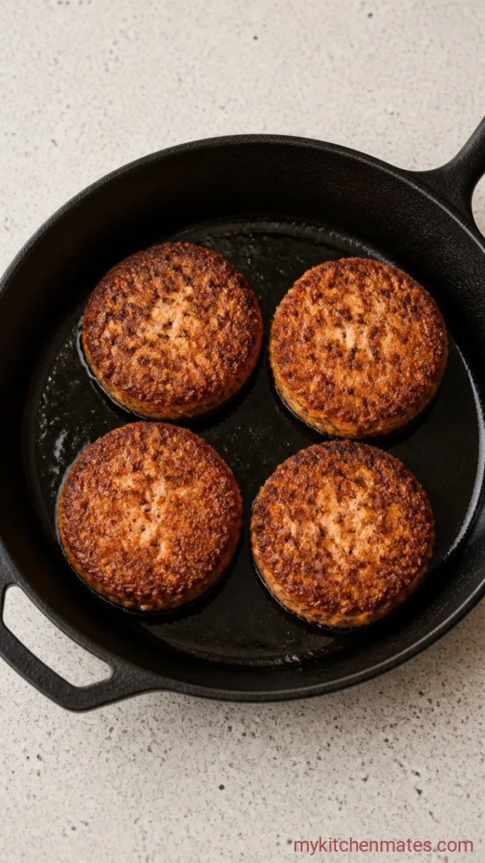 Crispy Canned Salmon Patties Ready in 20 Minutes Step 3: Fry the Patties