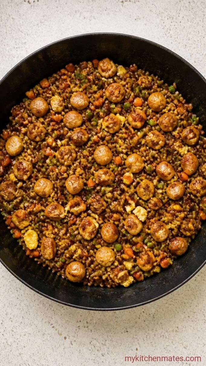 15-Minute Gluten Free Fried Rice Step 3: Fry the Rice