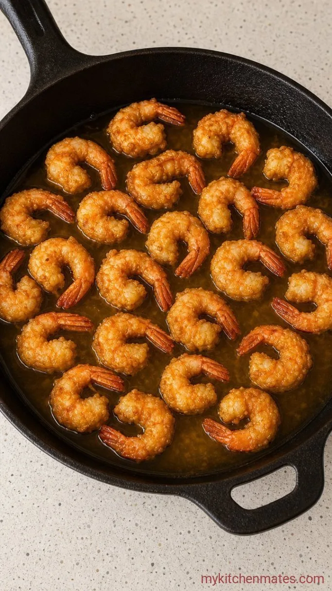 30-Minute Crispy Fried Shrimp Tacos Step 3: Fry the Shrimp