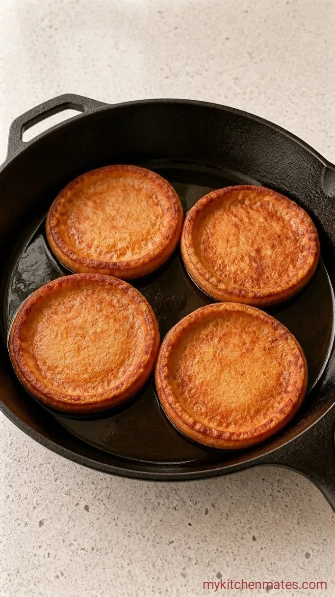 Authentic Mexican Sopes: Crispy Fried Masa Cakes Step 3: Fry the Sopes