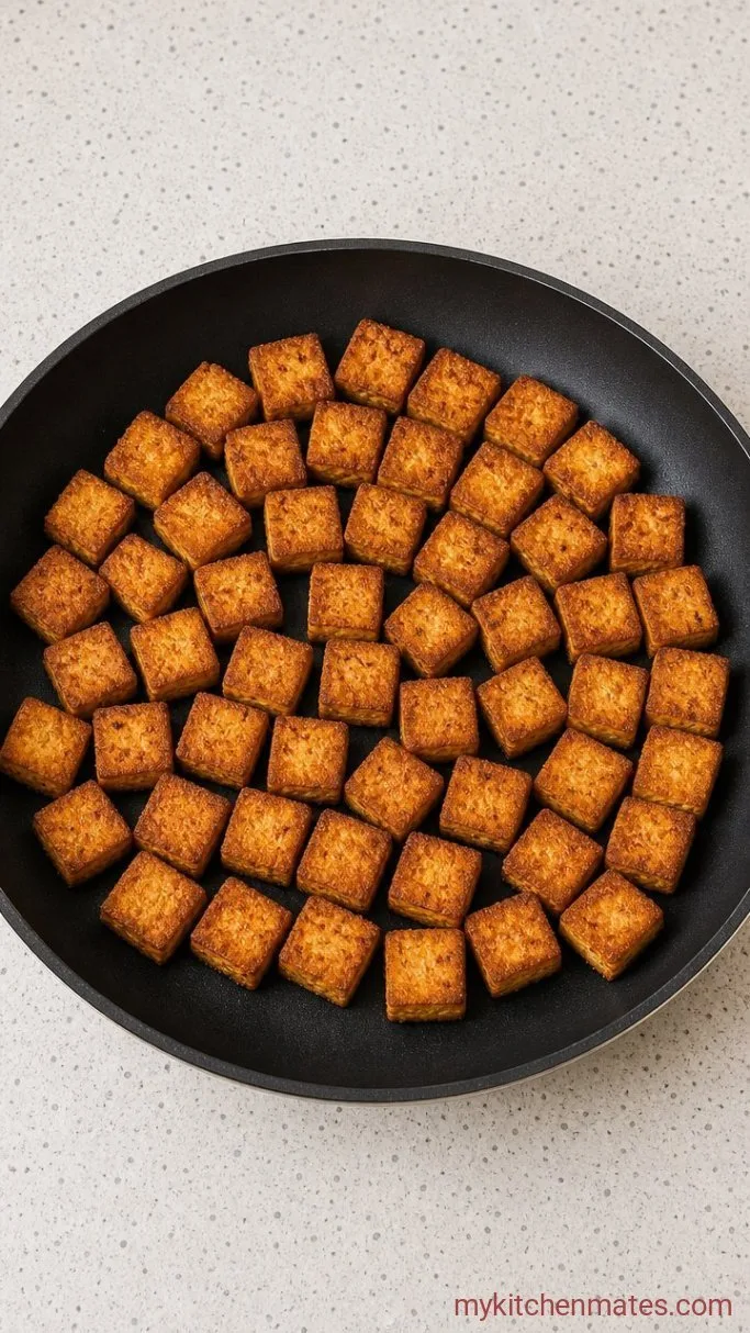 Crispy Sweet and Sour Tofu (Ready in 30 Minutes) Step 3: Fry the Tofu