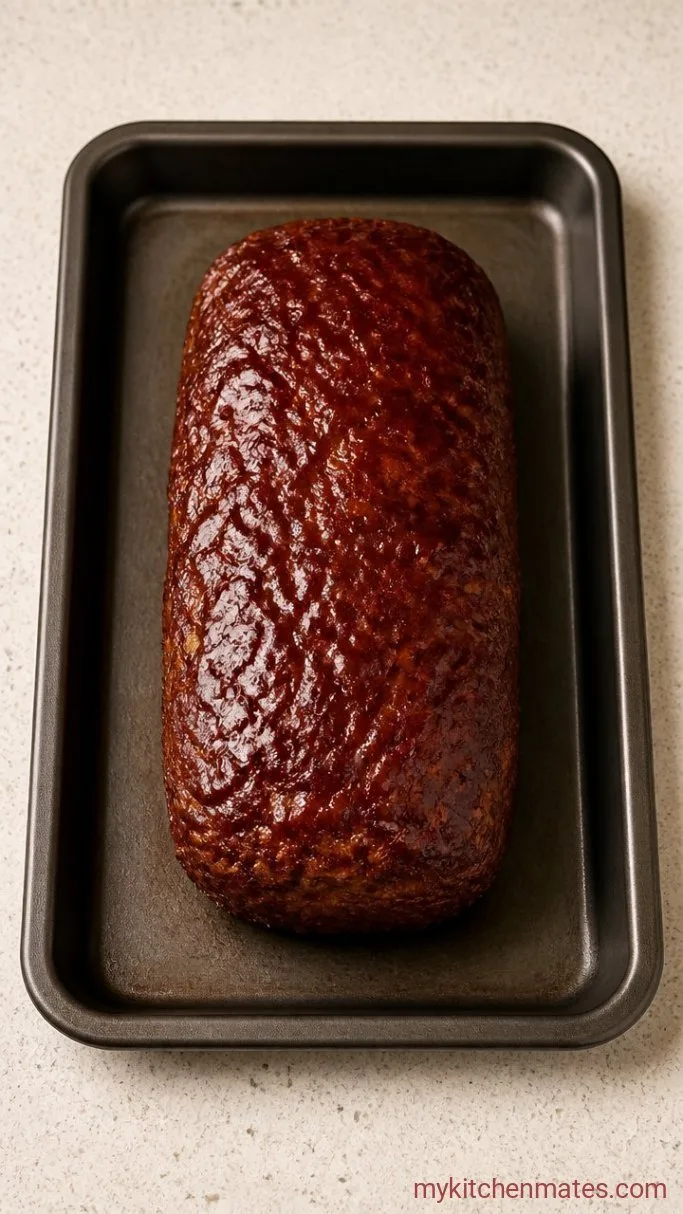 Sheet Pan Meatloaf (Ready in 30 Minutes) Step 3: Glaze and Bake